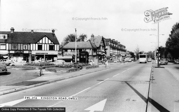 Photo of Ewell, Kingston Road c.1965