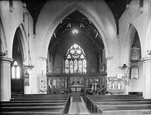 Parish Church Interior 1925, Ewell