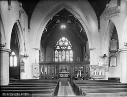Parish Church Interior 1925, Ewell