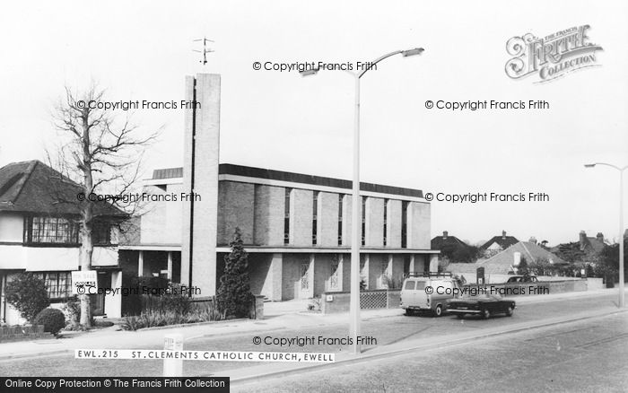 Photo of Ewell, St Clement's Roman Catholic Church c.1965
