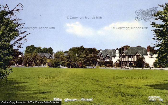 Photo of Ewell, The Green c.1955