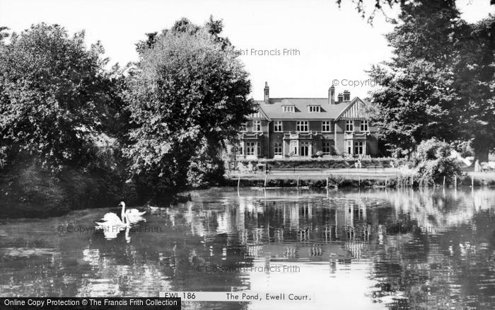 Photo of Ewell, The Pond c.1965
