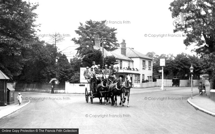 Photo of Ewell, The Spring Hotel And Stagecoach 1924