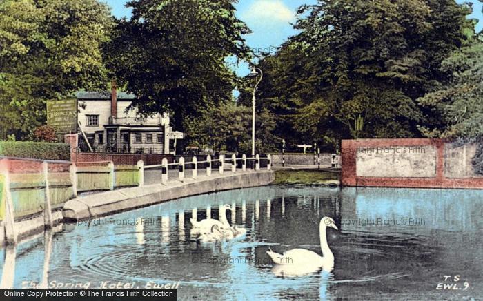 Photo of Ewell, The Spring Hotel c.1955