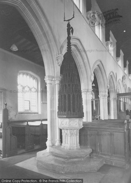 Photo of Ewelme, The Font And Font Canopy c.1950