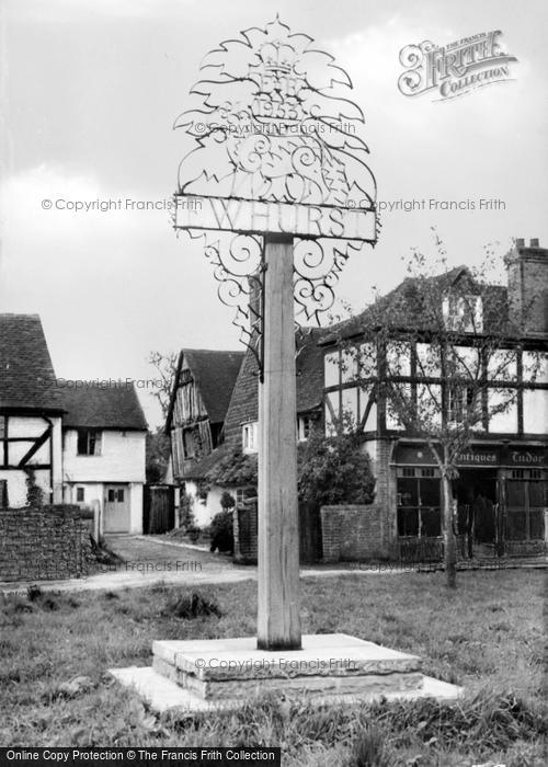 Photo of Ewhurst, The Village Sign c.1955