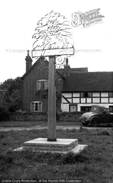 Photo of Ewhurst, The Village Sign c.1955