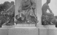 Exeter, Base of War Memorial, Figure of Soldier 1924