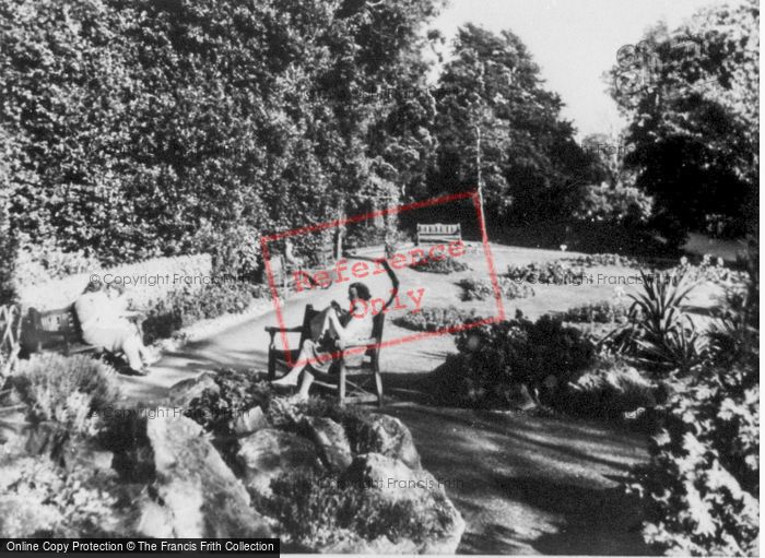 Photo of Exeter, Castle Gardens c.1950