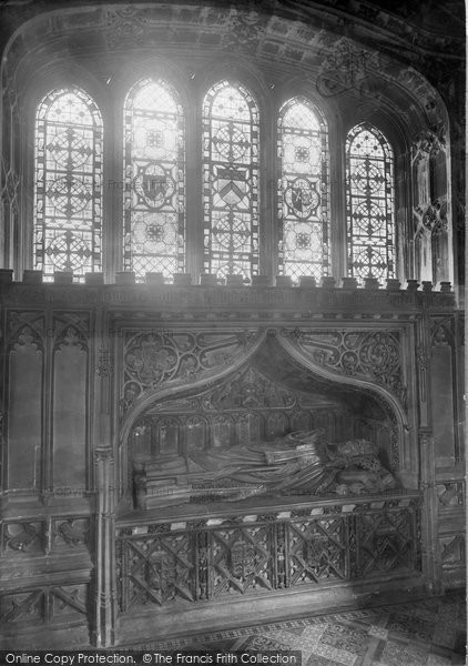 Photo of Exeter, Cathedral, Bishop Oldham's Tomb 1912