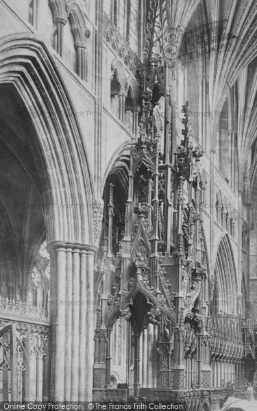 Photo of Exeter, Cathedral, Bishop's Throne 1906