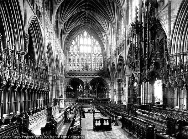 Photo of Exeter, Cathedral, Choir East 1924