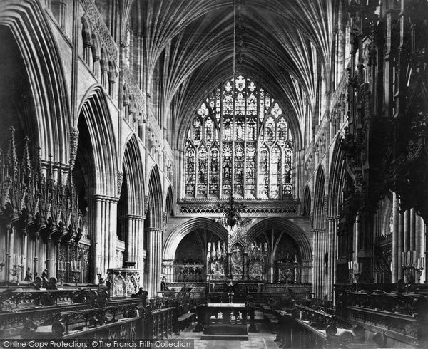 Photo of Exeter, Cathedral, Choir East c.1875