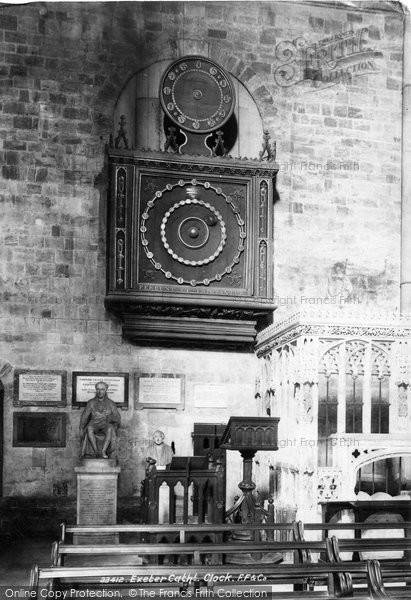 Photo of Exeter, Cathedral Clock 1894