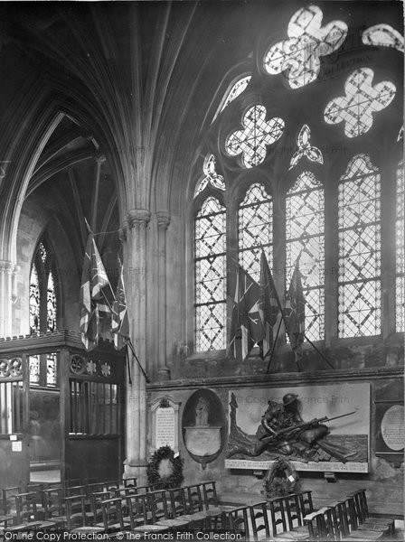 Photo of Exeter, Cathedral, Devonshire Regiment Memorial 1924