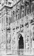 Cathedral, Figures On West Front  1914, Exeter