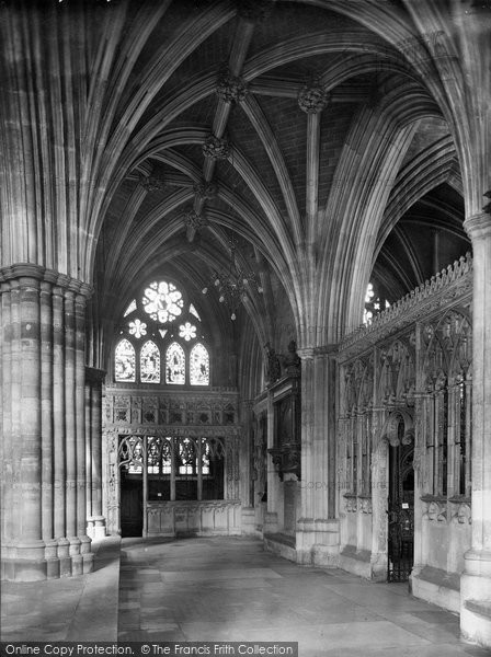 Photo of Exeter, Cathedral Interior 1924