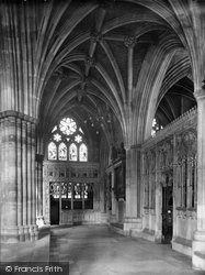 Cathedral Interior 1924, Exeter