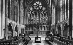 Cathedral, Lady Chapel 1907, Exeter