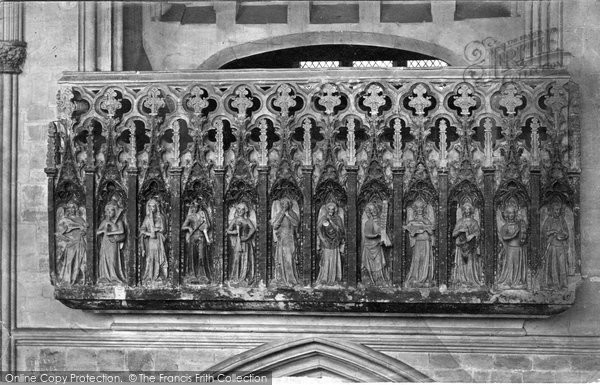 Photo of Exeter, Cathedral, Minstrel Gallery c.1876