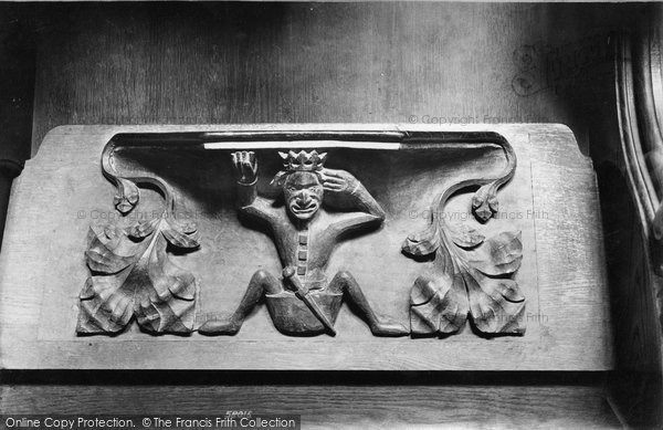 Photo of Exeter, Cathedral, Miserere Seat, King 1907