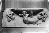 Cathedral, Miserere Seat, Mermaid 1907, Exeter