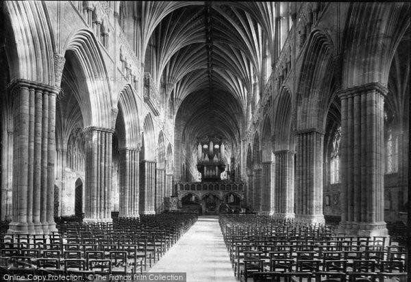Photo of Exeter, Cathedral Nave East 1894