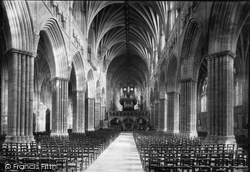 Cathedral Nave East 1894, Exeter