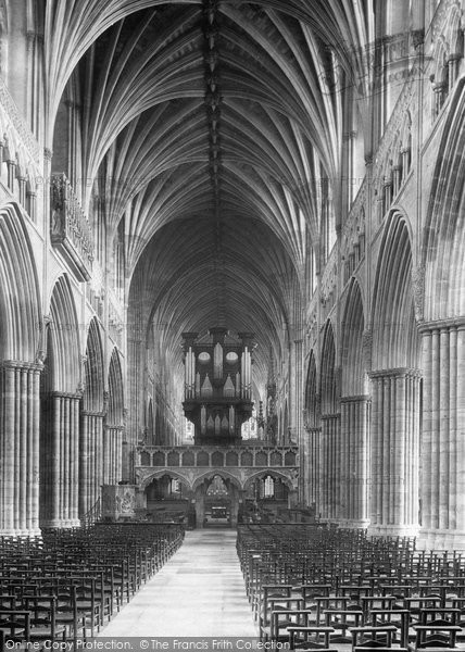 Photo of Exeter, Cathedral Nave East 1894