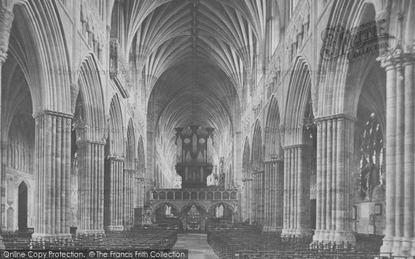 Photo of Exeter, Cathedral, Nave East 1914