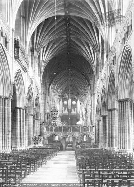 Photo of Exeter, Cathedral, Nave East c.1887