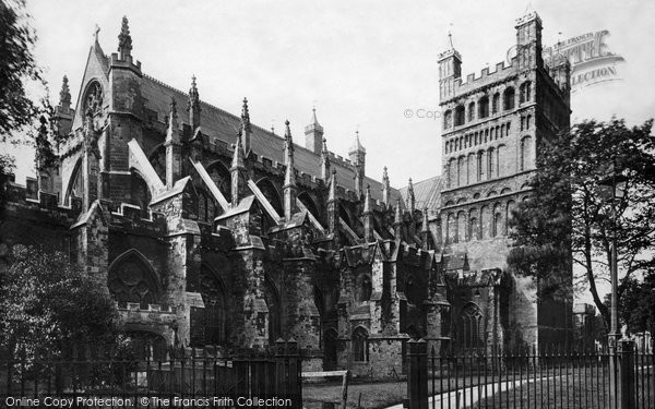 Photo of Exeter, Cathedral  North East Front c.1875