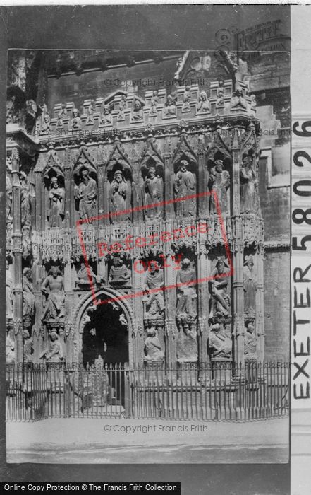 Photo of Exeter, Cathedral, Portion Of West Front 1907