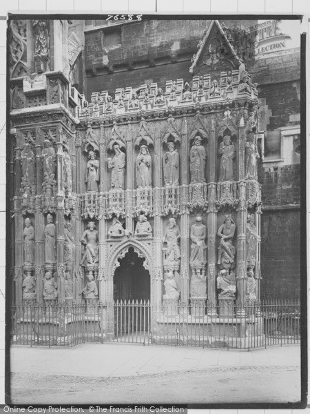 Photo of Exeter, Cathedral, South West Porch 1924