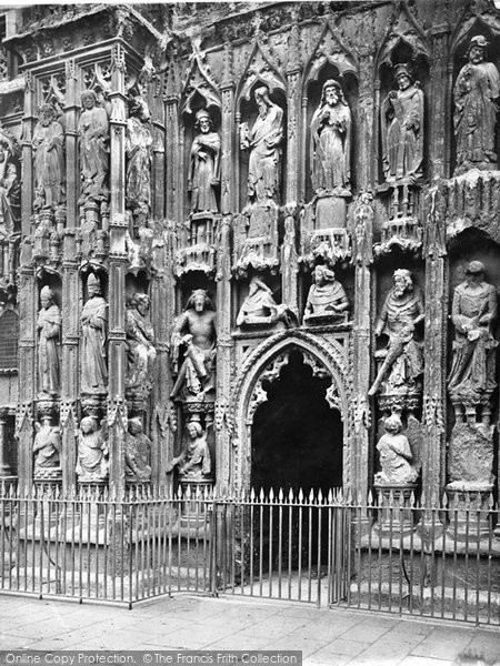 Photo of Exeter, Cathedral, South West Porch 1924