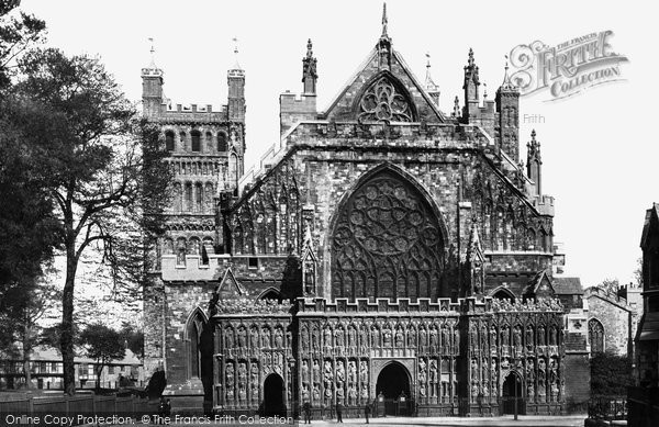 Photo of Exeter, Cathedral, The West Front 1887