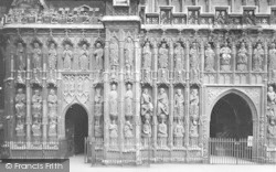 Cathedral, The West Front 1924, Exeter