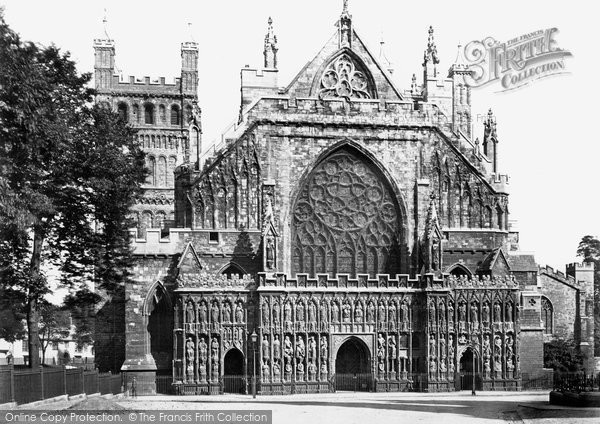 Photo of Exeter, Cathedral, West Front c.1862