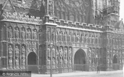 Cathedral, West Front c.1875, Exeter