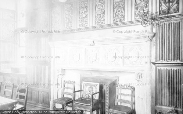 Photo of Exeter, College Hall, Old Fireplace 1931