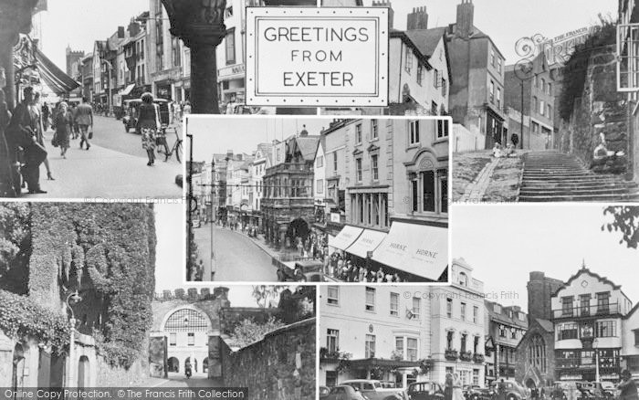 Photo of Exeter, Composite c.1955