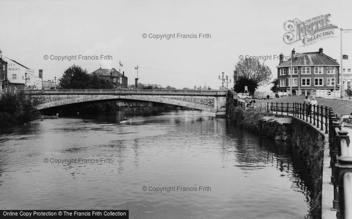 Photo of Exeter, Exe Bridge c.1967