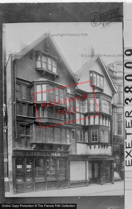 Photo of Exeter, Fore Street, Old House 1896