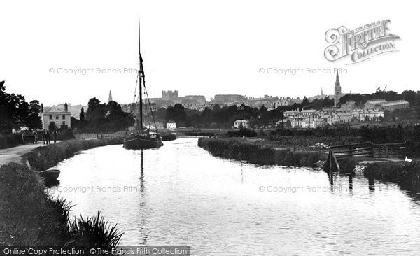 Photo of Exeter, From The Canal 1896