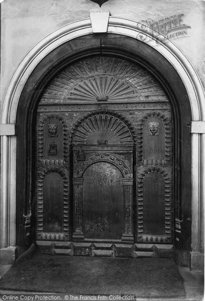 Photo of Exeter, Guildhall Front Door (1573 Ad) 1896