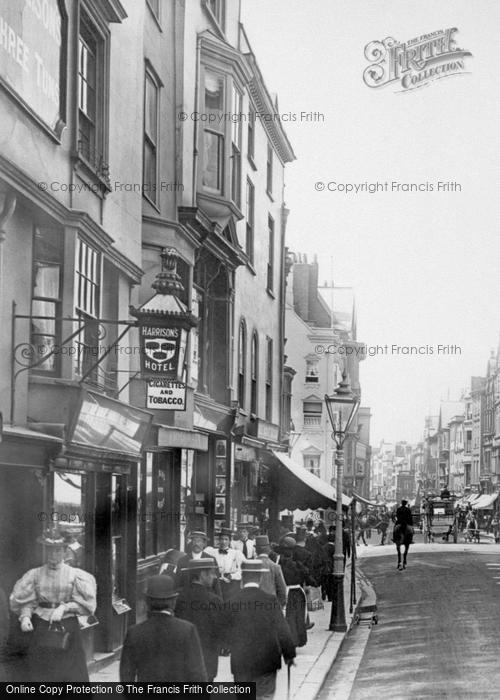 Photo of Exeter, Harrison's Hotel, High Street 1896