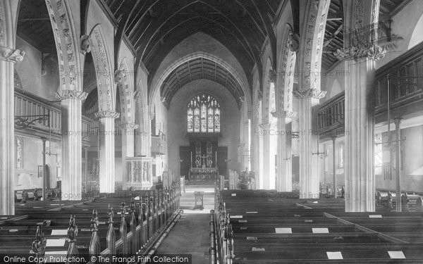 Photo of Exeter, Heavitree Church Interior 1901