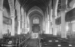Heavitree Church Interior 1901, Exeter