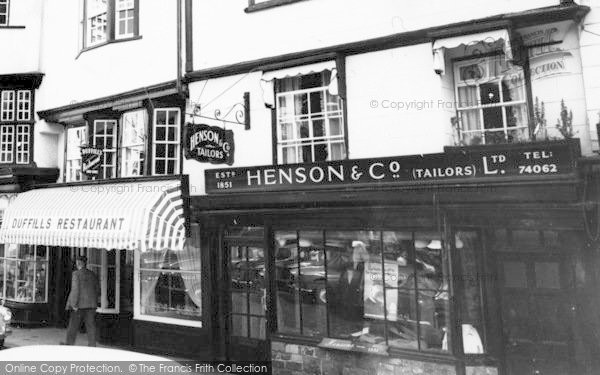 Photo of Exeter, Henson & Co.Tailors And Duffills Restaurant c.1965