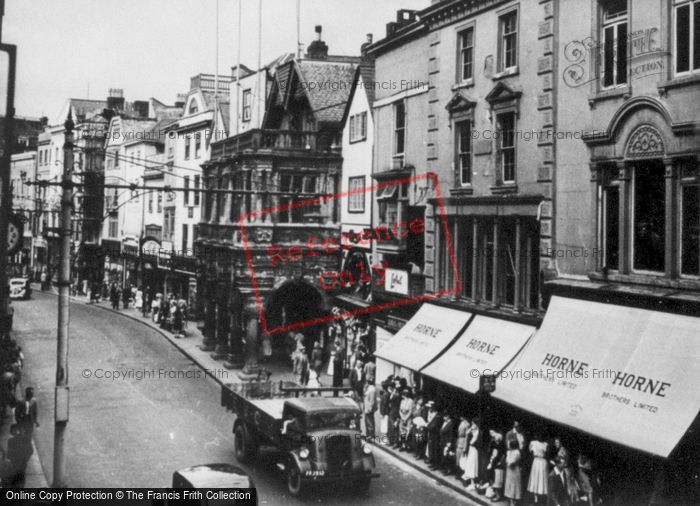Photo of Exeter, High Street And Guildhall c.1950